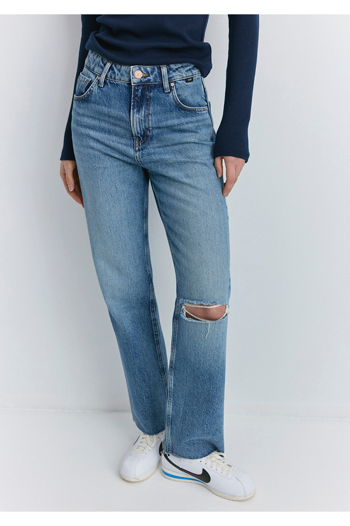 Barcelona Kolej Indigo Mavisi Jean Pantolon 101047-89197
