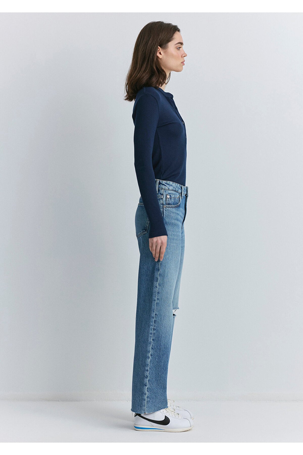 Barcelona Kolej Indigo Mavisi Jean Pantolon 101047-89197