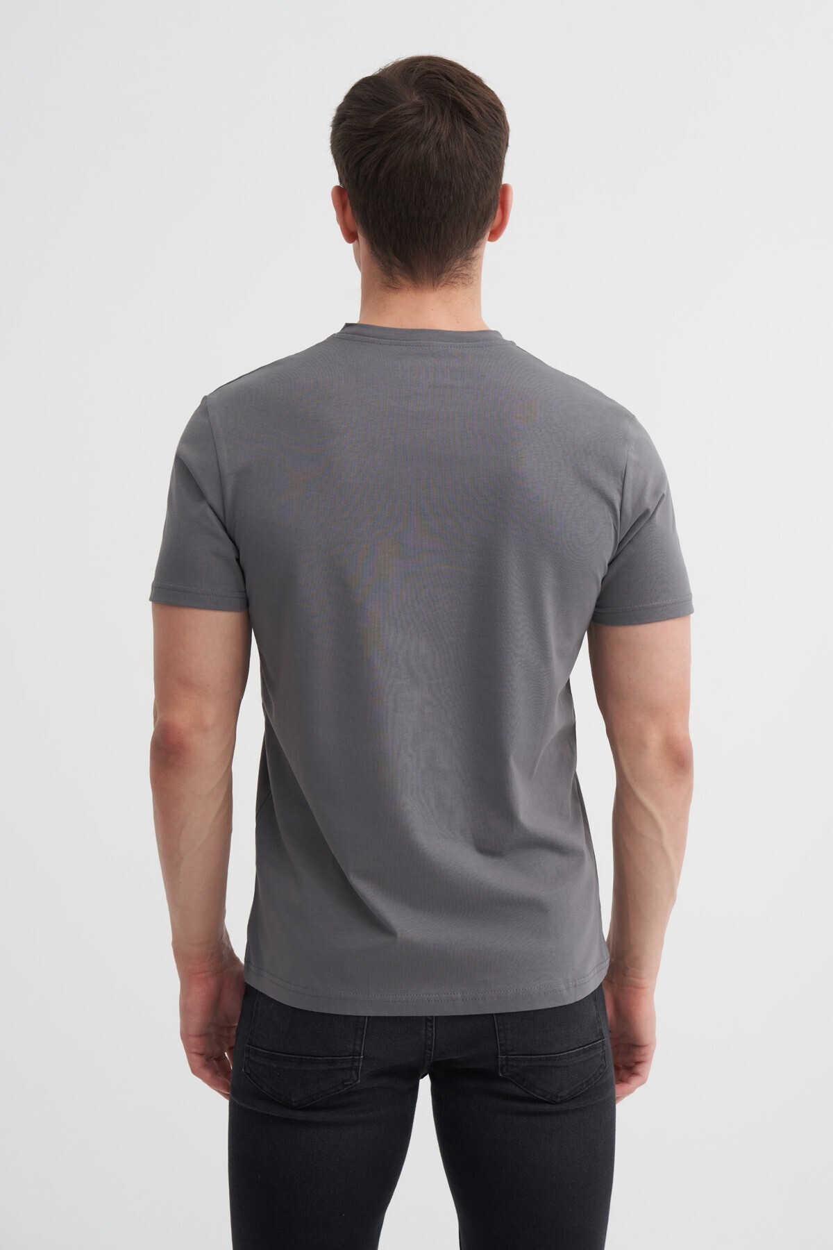 Basic Süprem Erkek T-shirt 46230 Antrasit