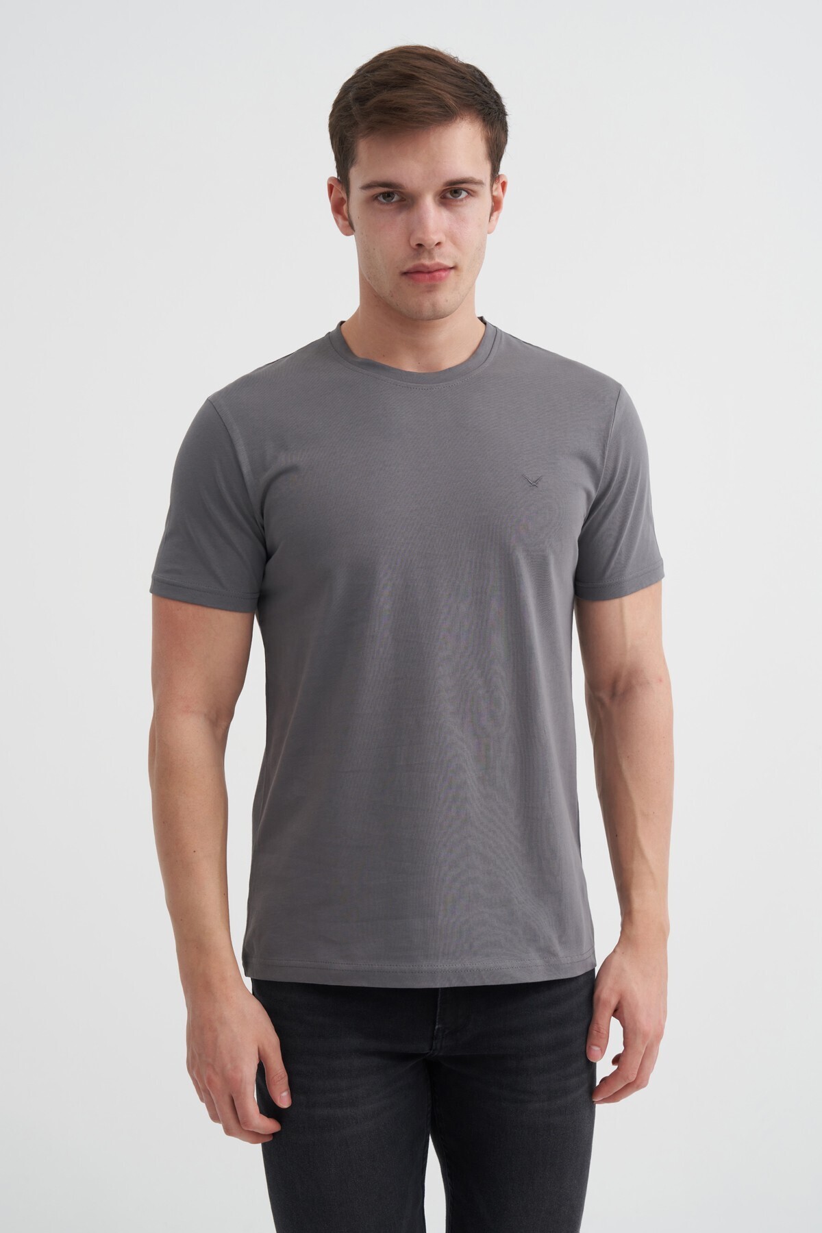 Basic Süprem Erkek T-shirt 46230 Antrasit
