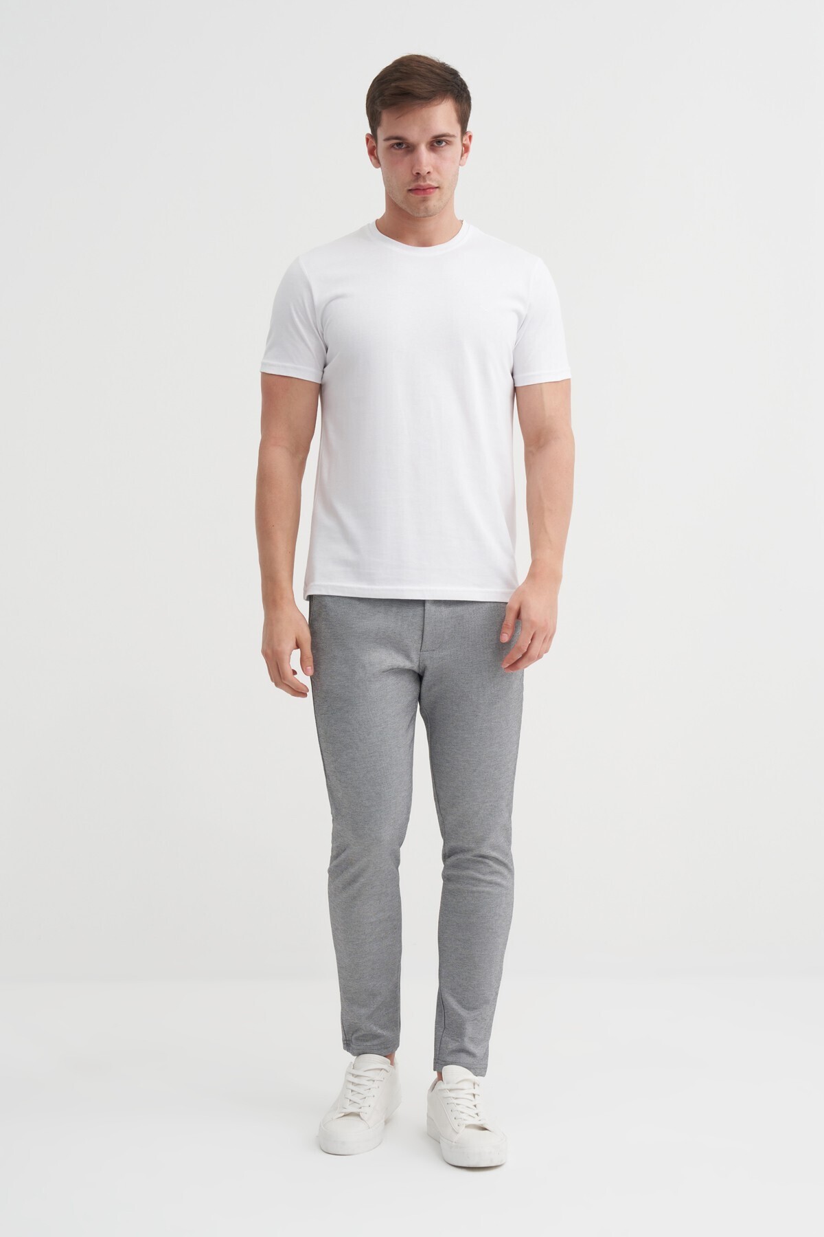 Basic Süprem Erkek T-shirt 46230 Beyaz