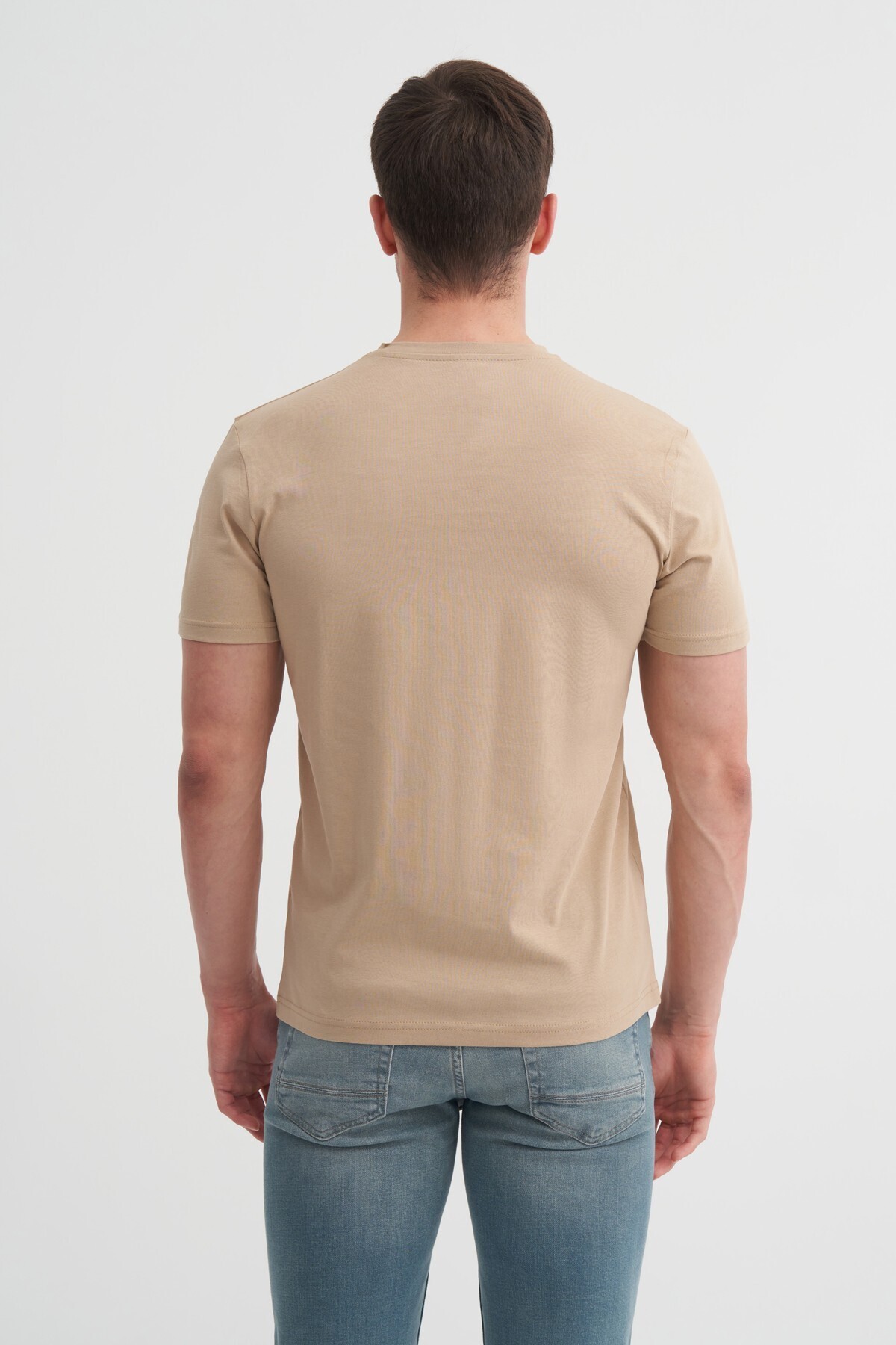 Basic Süprem Erkek T-shirt 46230 Kum