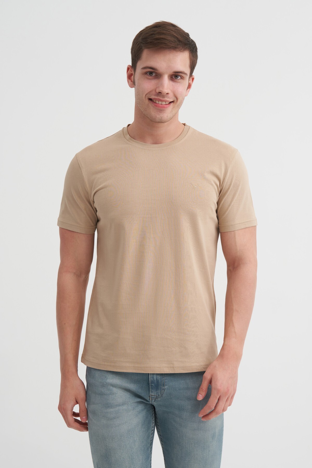 Basic Süprem Erkek T-shirt 46230 Kum