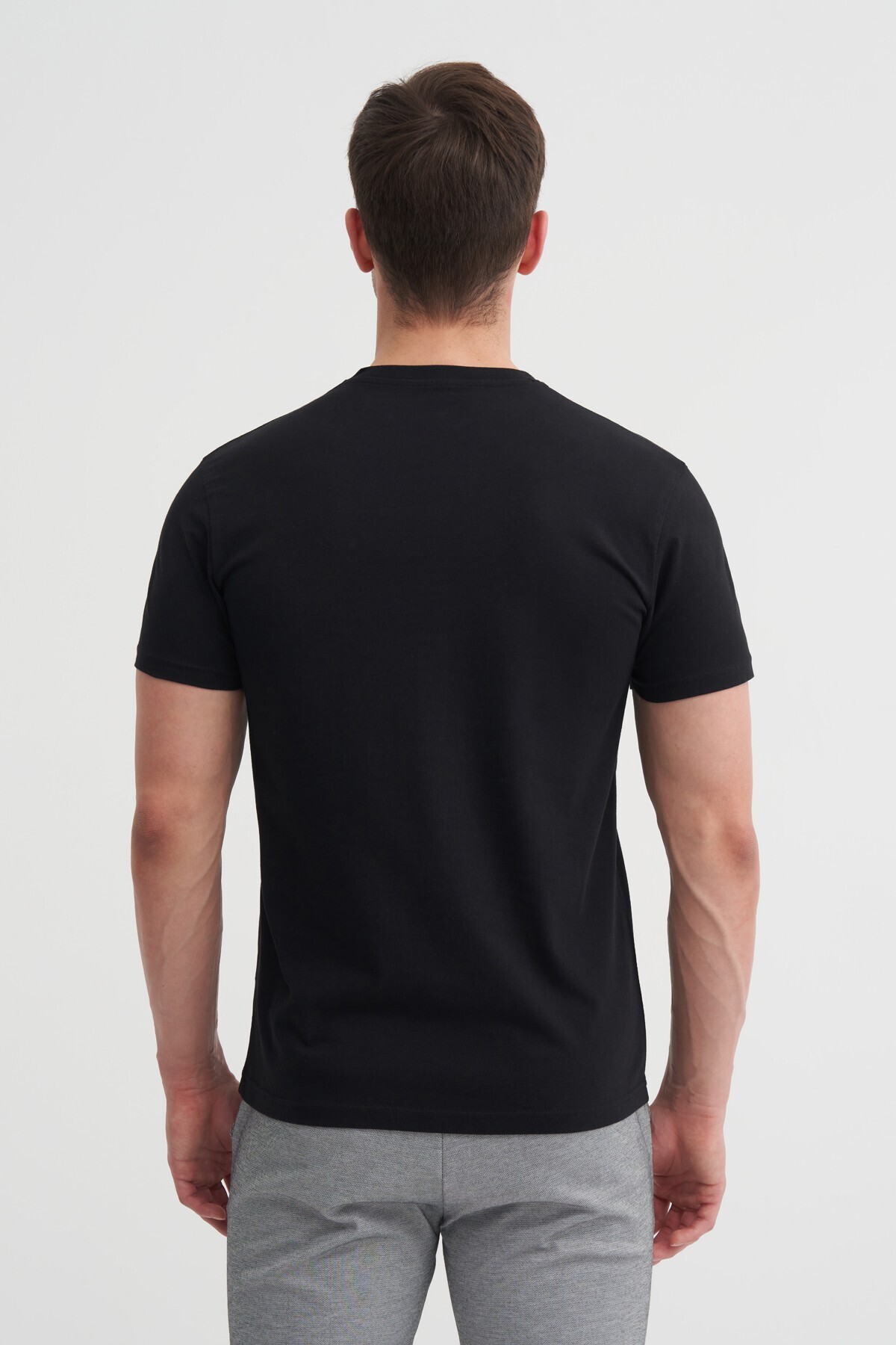 Basic Süprem Erkek T-shirt 46230 Siyah