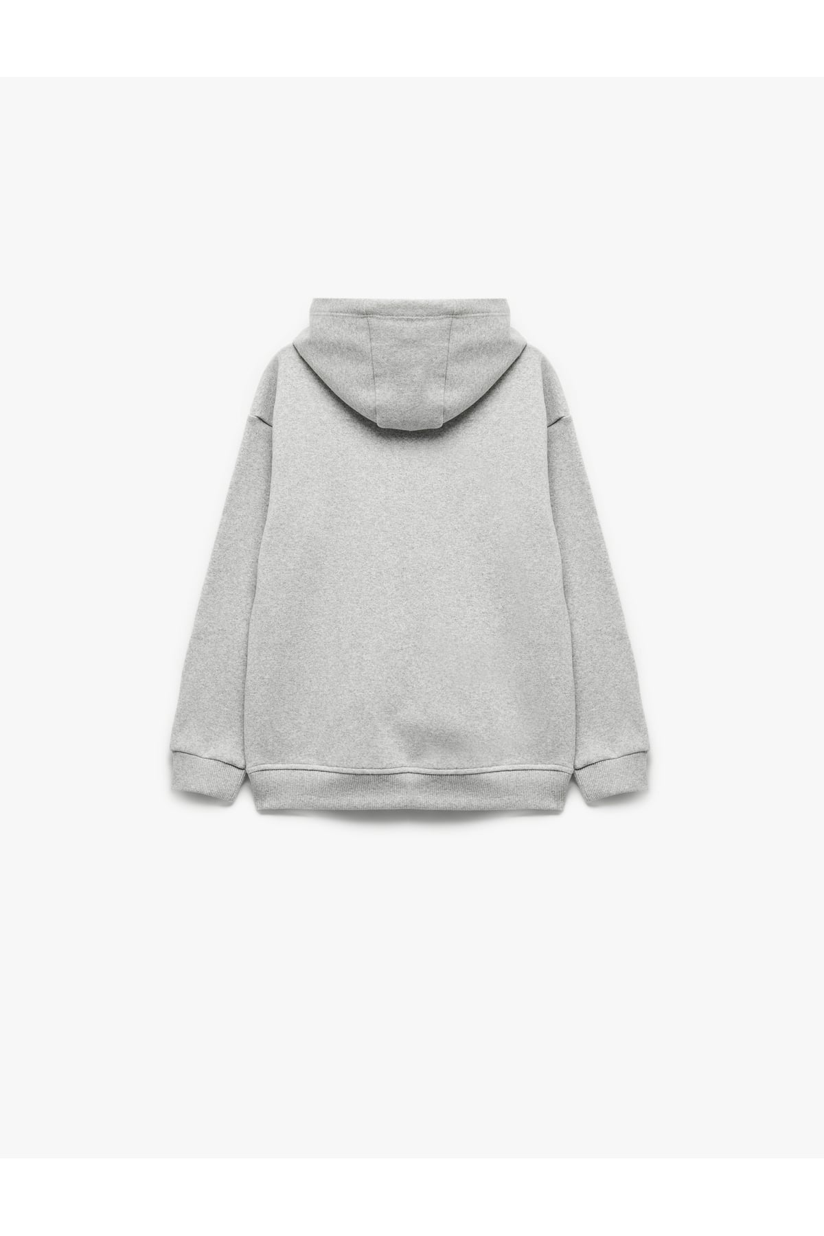 Basketbol Baskılı Şardonlu Uzun Kollu Kapşonlu Sweatshirt