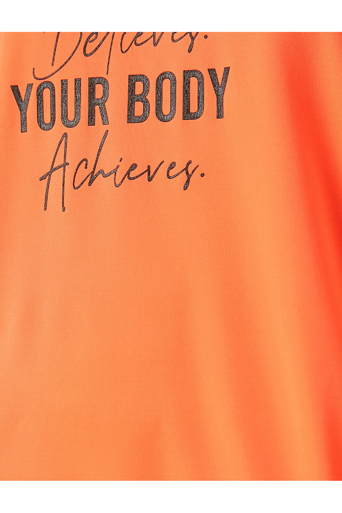 Baskılı Açık Omuz Sweatshirt
