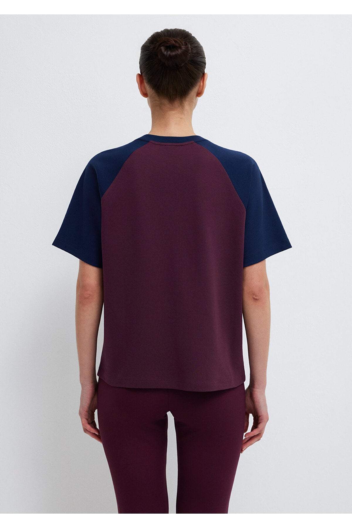 Baskılı Bordo Tişört Regular Fit / Normal Kesim 1613844-70434