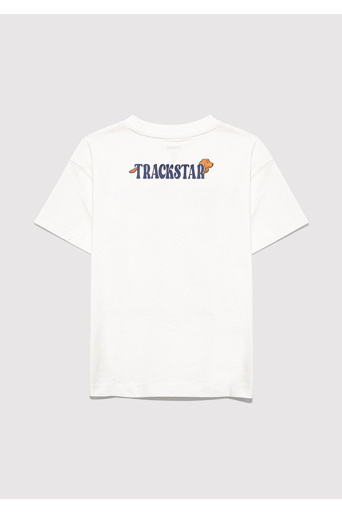 Baskılı Ekru Tişört Loose Fit / Bol Rahat Kesim 7610347-70057