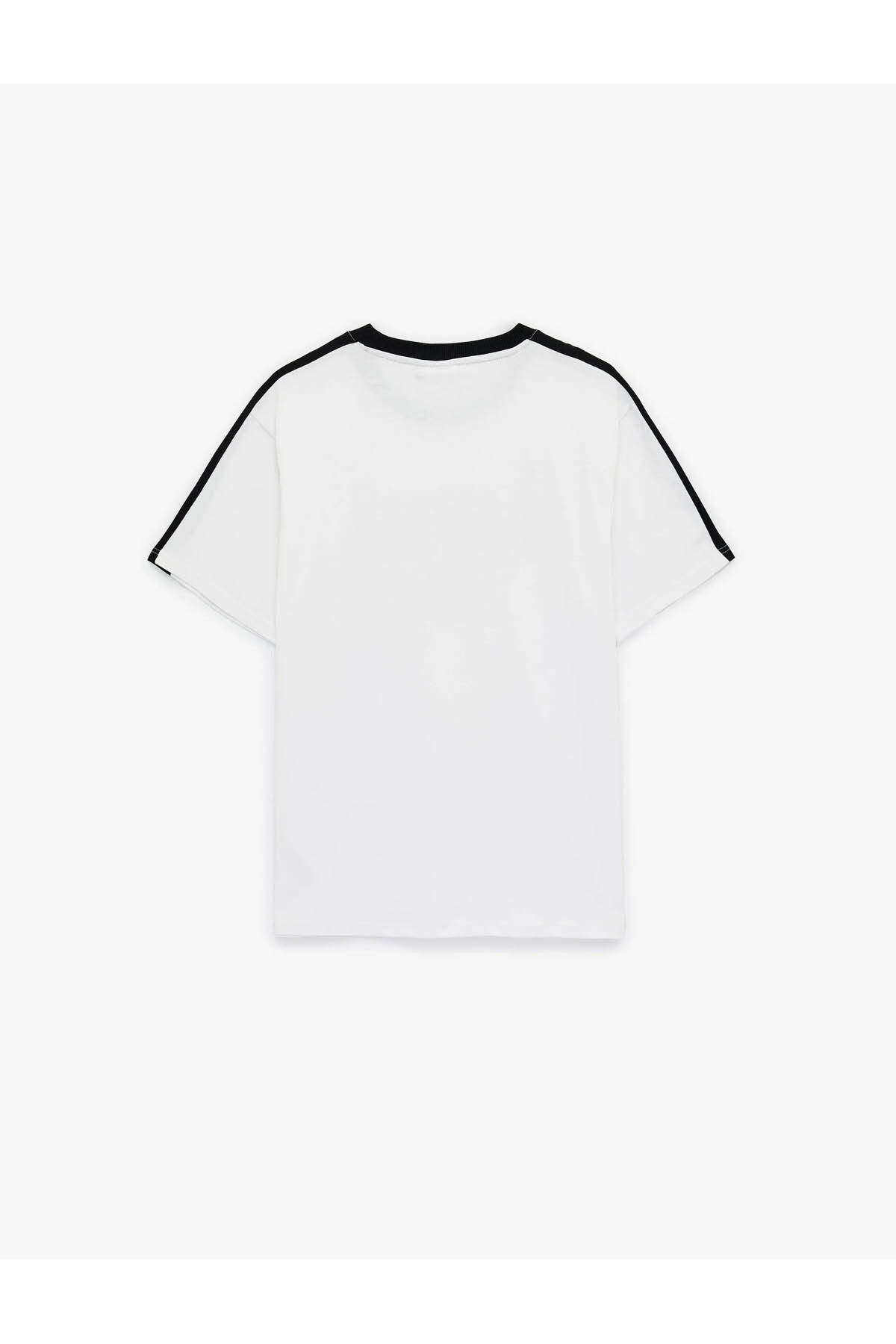 Baskılı Harvard Lisanslı Beyaz Erkek T-Shirt 6SAM10035MK