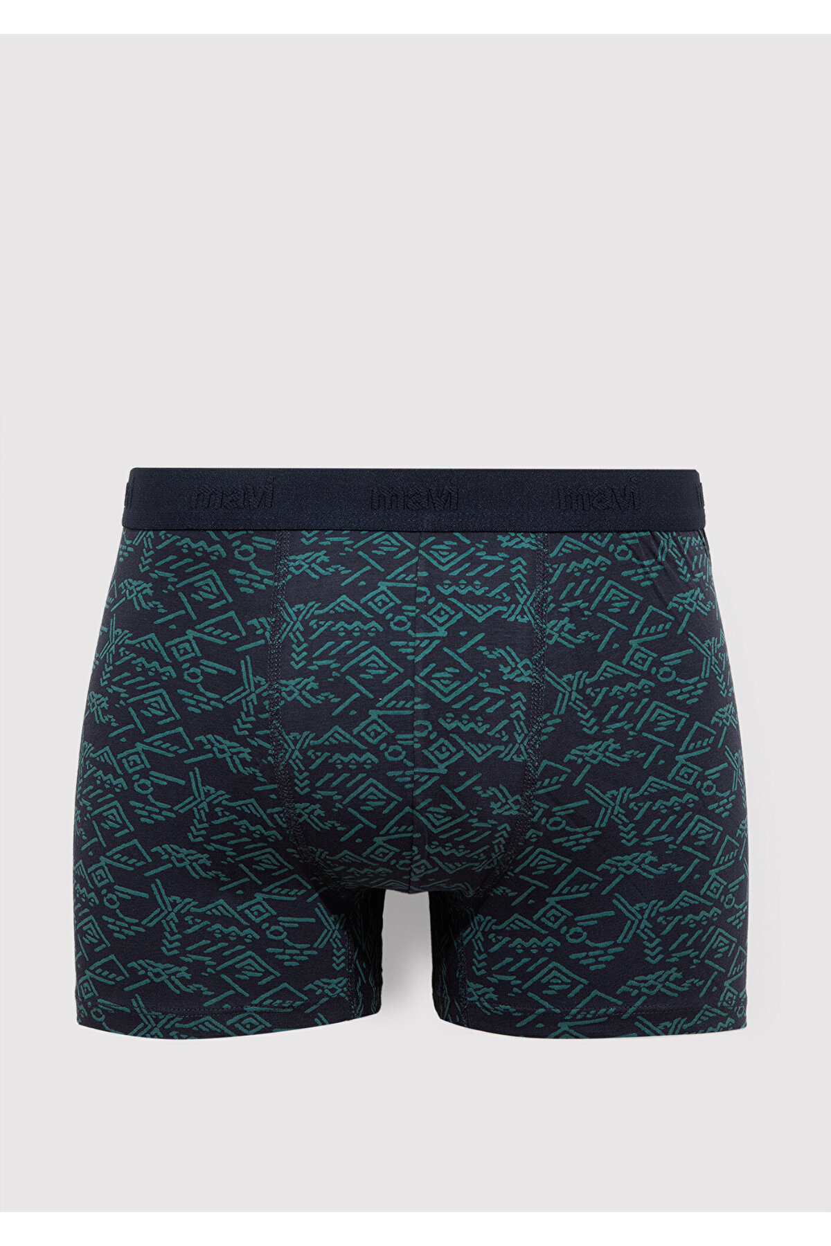 Baskılı Lacivert Boxer 092459-33648