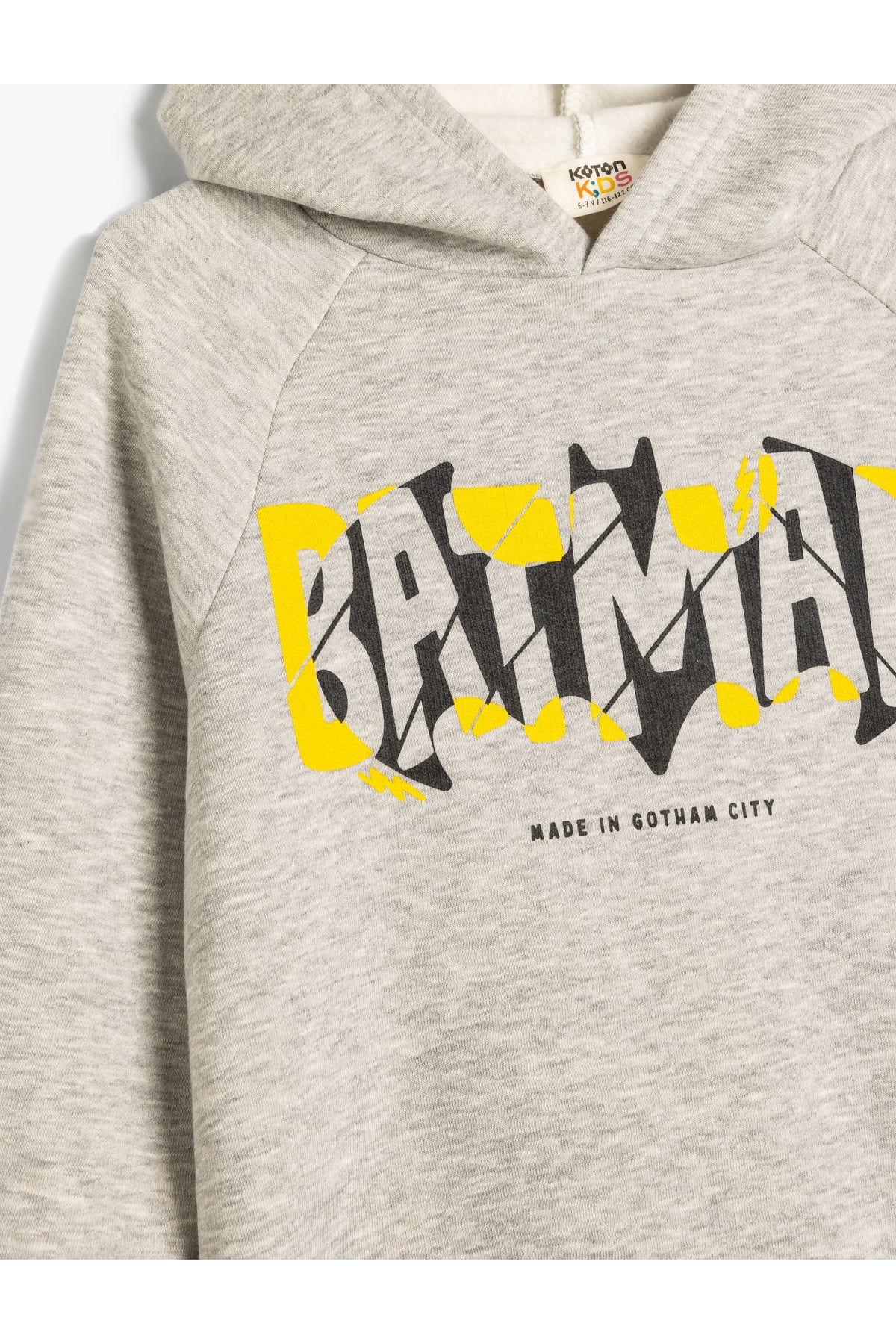 Batman Kapşonlu Sweatshirt Lisanslı Uzun Kollu Şardonlu