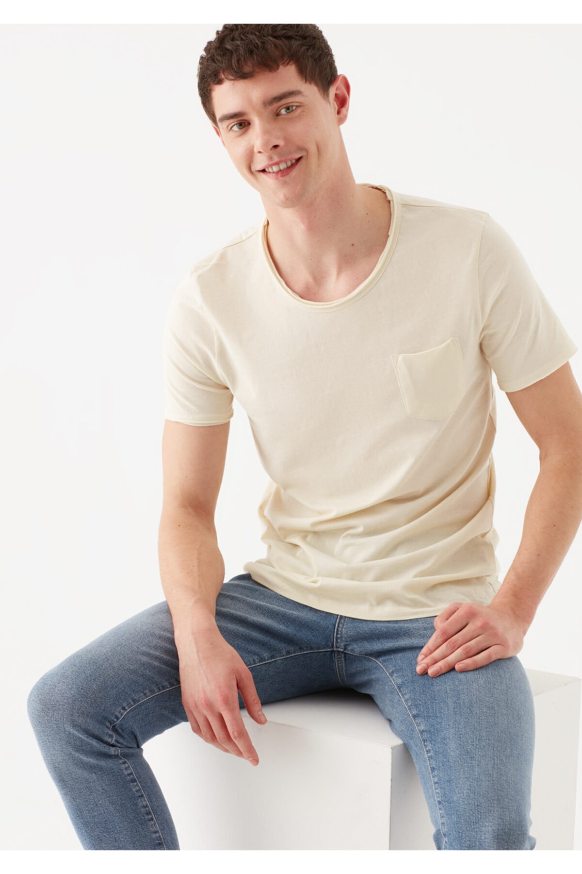 Bej Basic Tişört 062772-33517