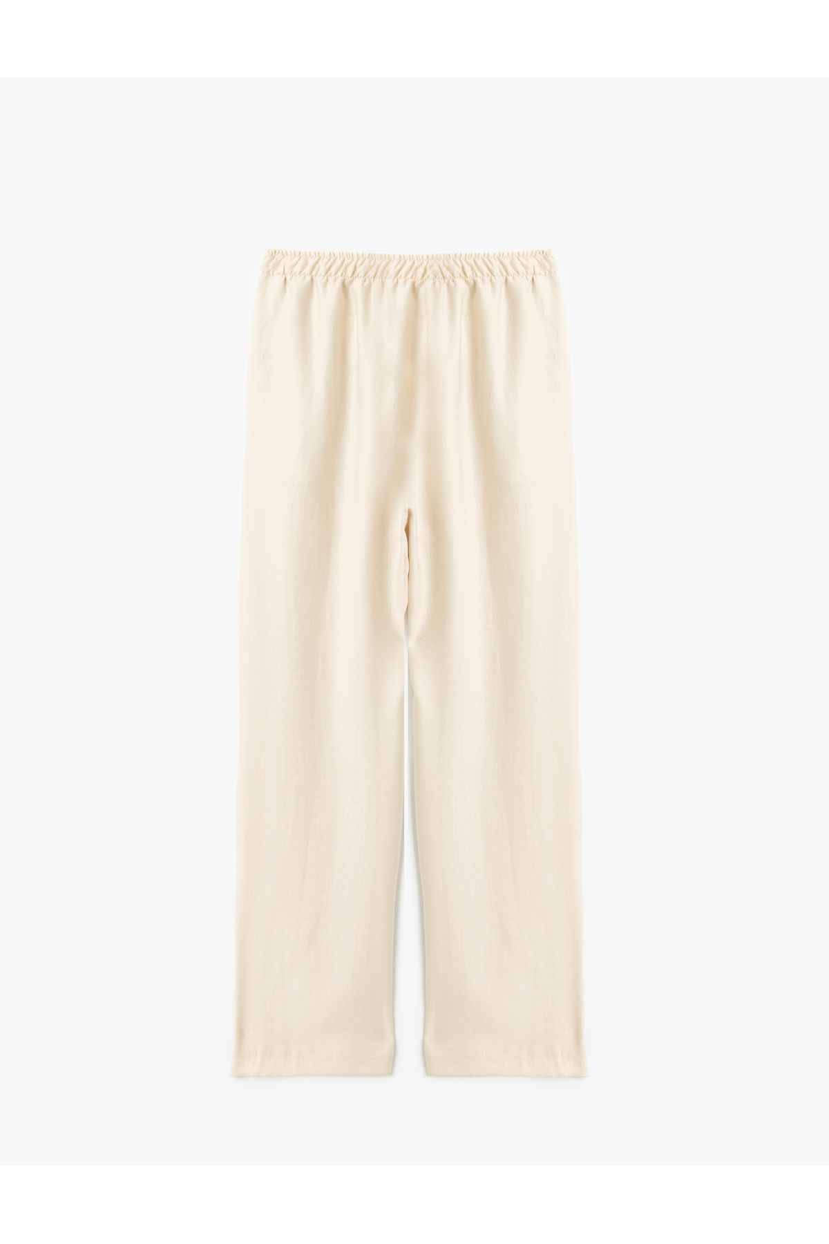 Beli Bağcıklı Cep Detaylı Geniş Paça Pantolon