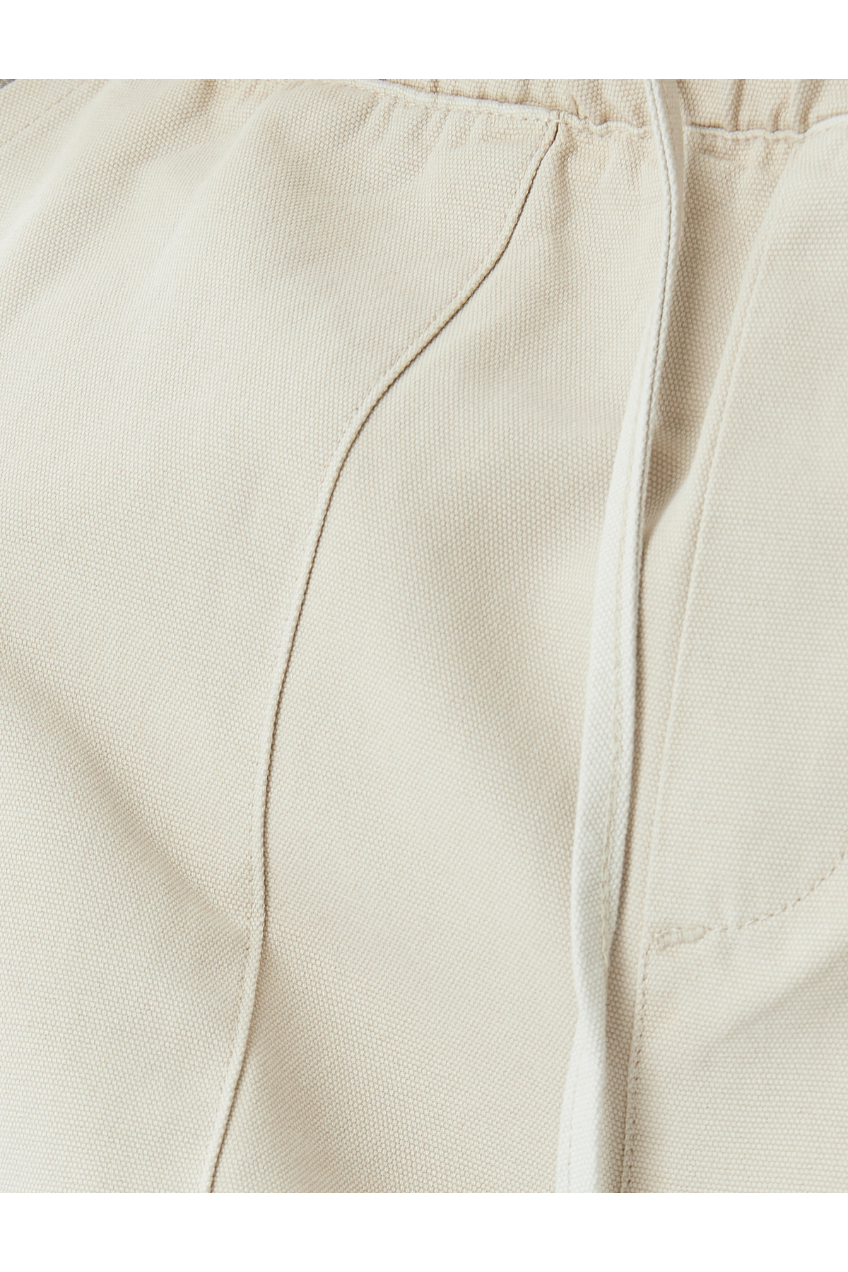 Beli Bağcıklı Cep Detaylı Pamuklu Chino Pantolon