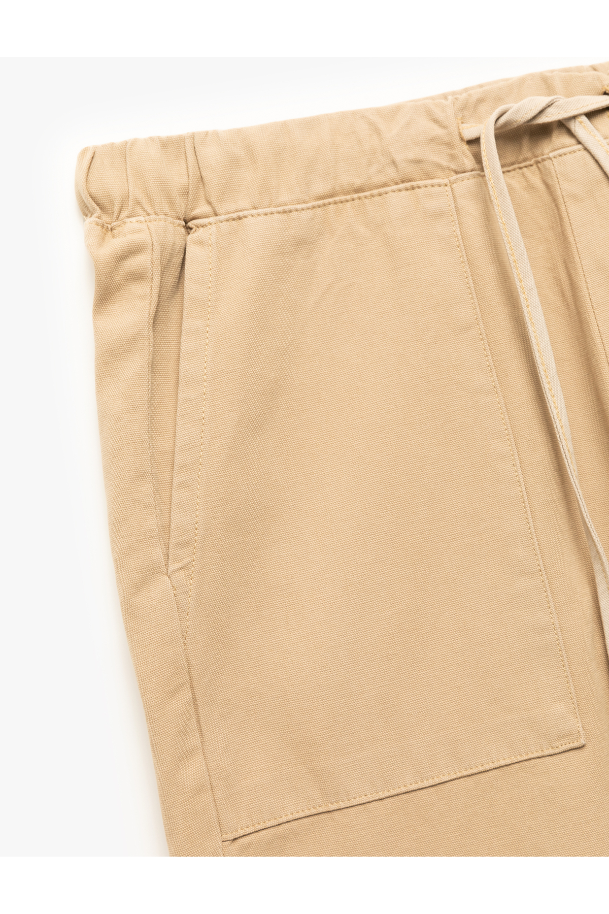 Beli Bağcıklı Cep Detaylı Pamuklu Chino Pantolon