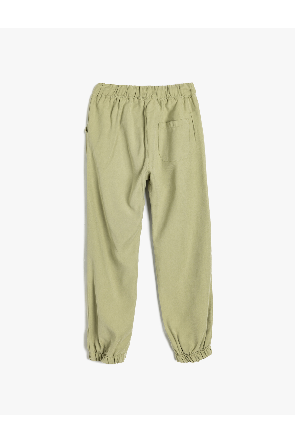 Beli Bağcıklı Cep Detaylı Viskon Jogger Pantolon