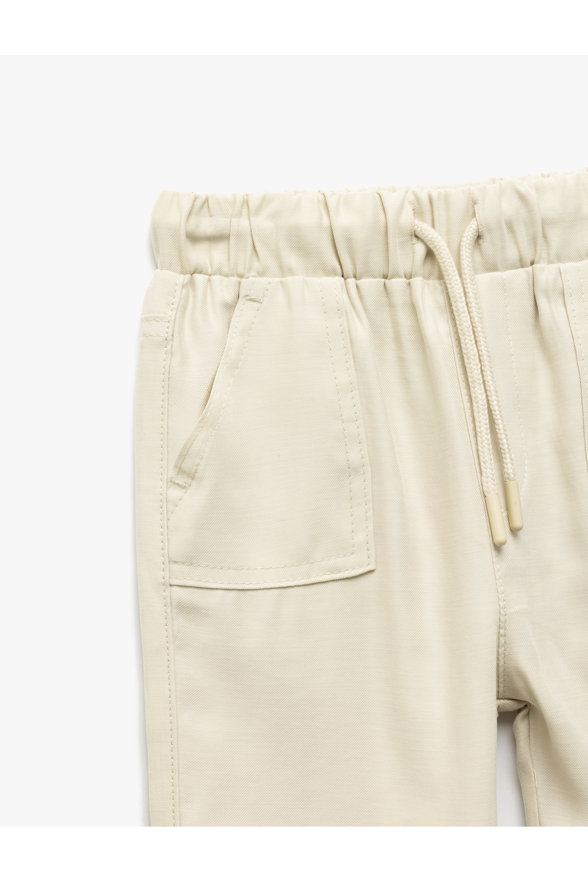 Beli Bağcıklı Cepli Basic Viskon Jogger Eşofman Altı