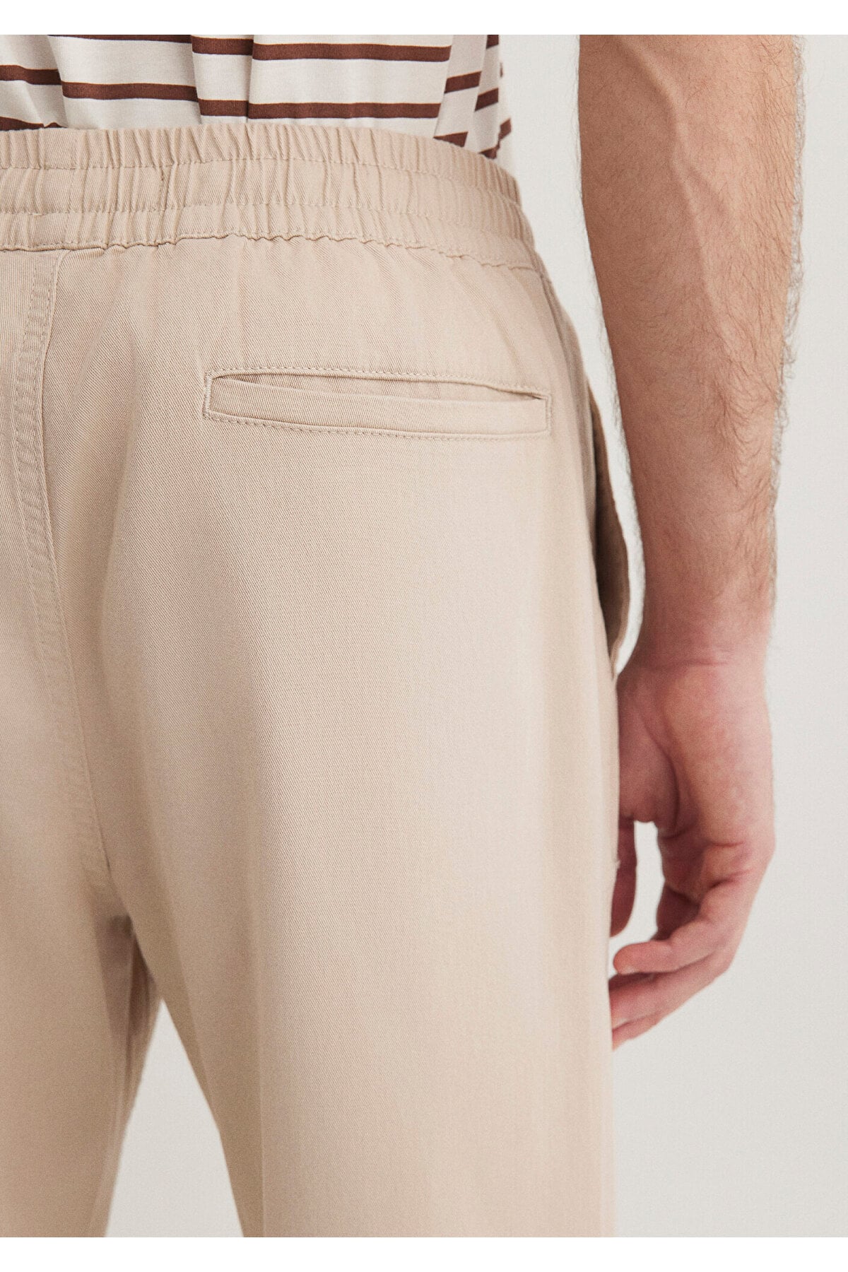 Beli Lastikli Bej Jogger Pantolon 000169-70004