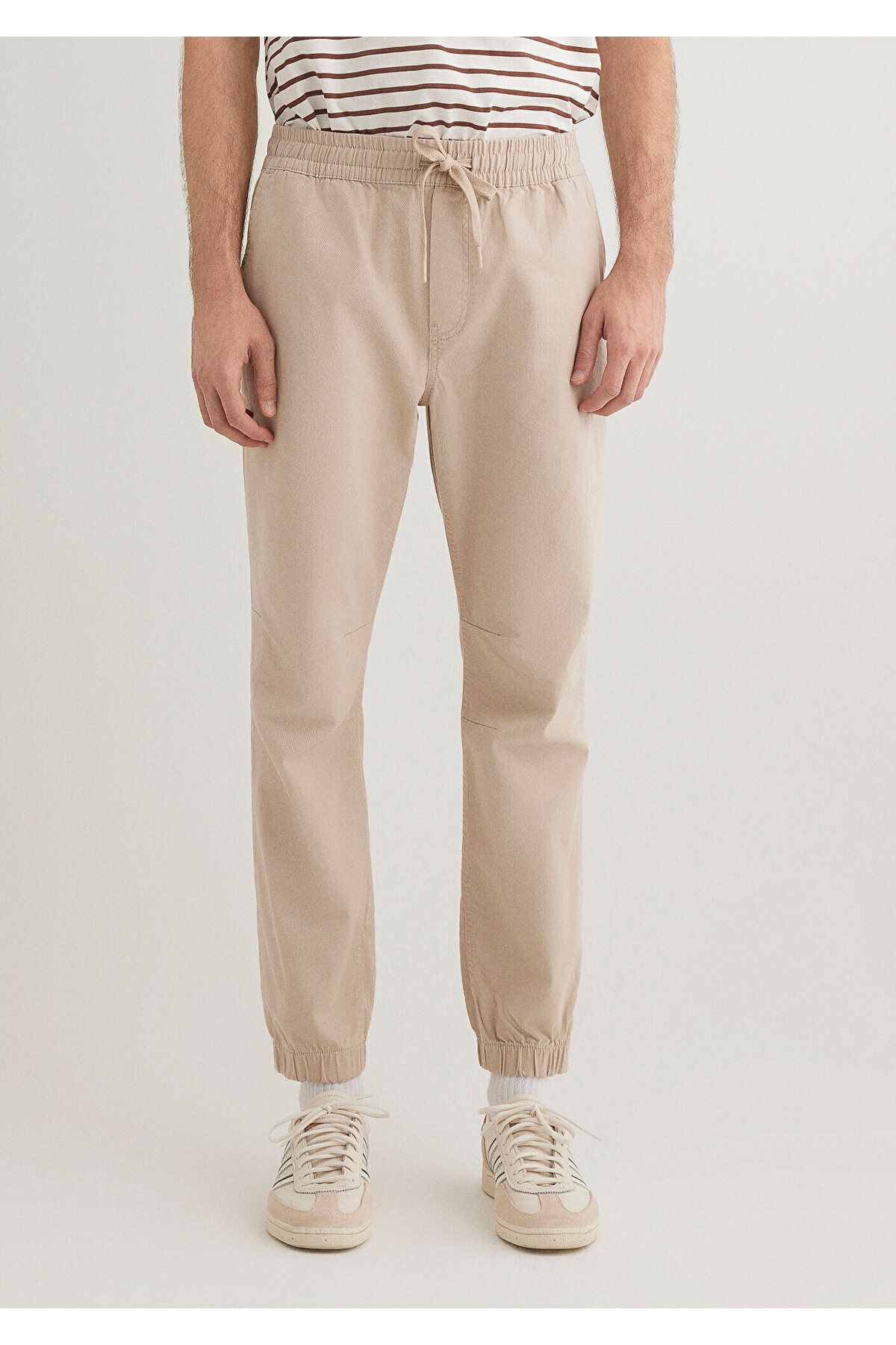 Beli Lastikli Bej Jogger Pantolon 000169-70004