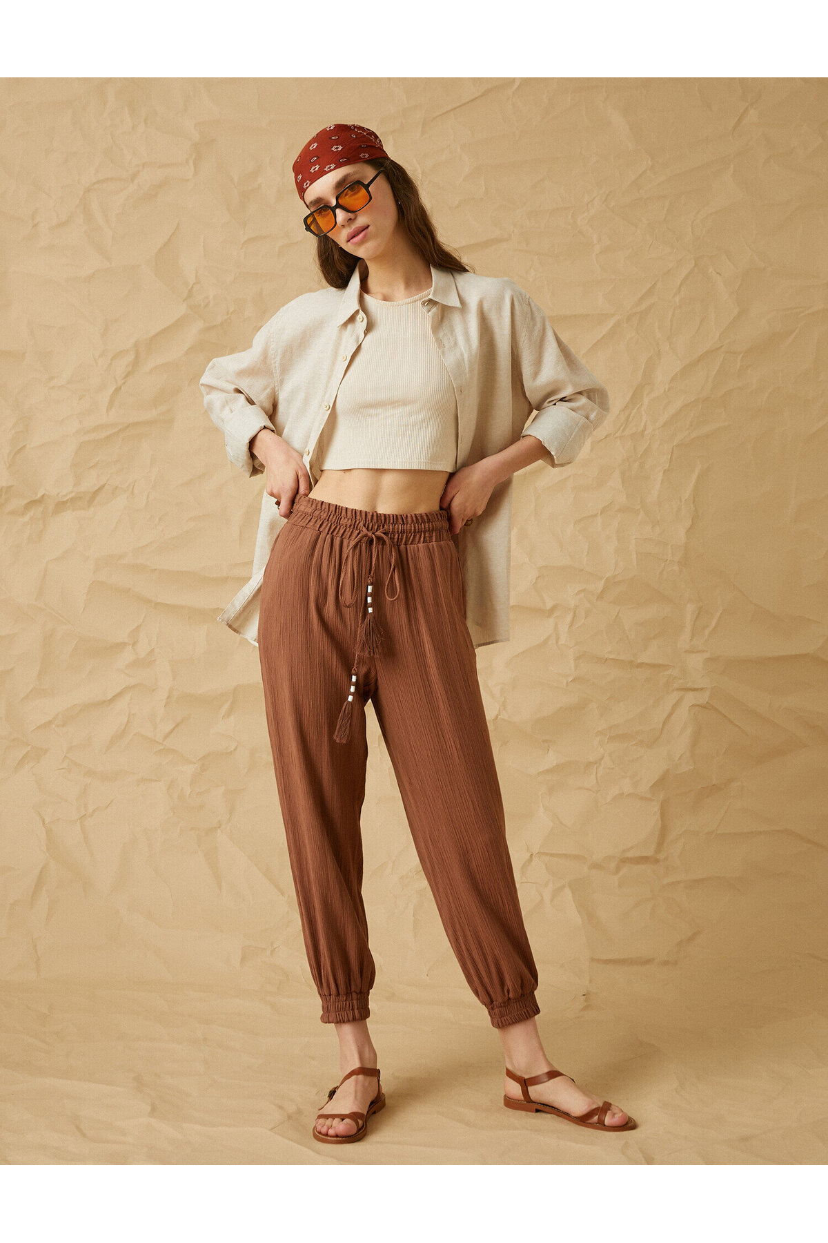Beli Lastikli Jogger Pantolon