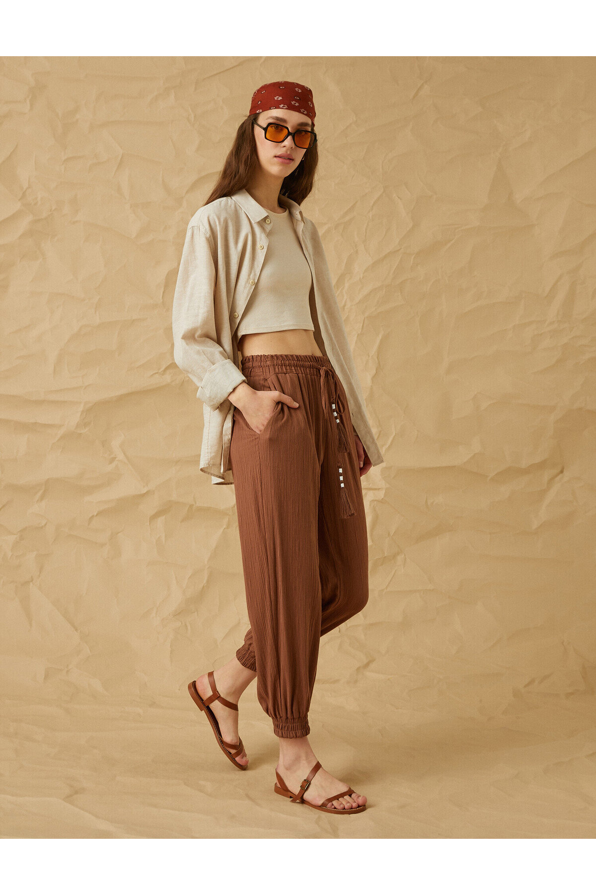 Beli Lastikli Jogger Pantolon