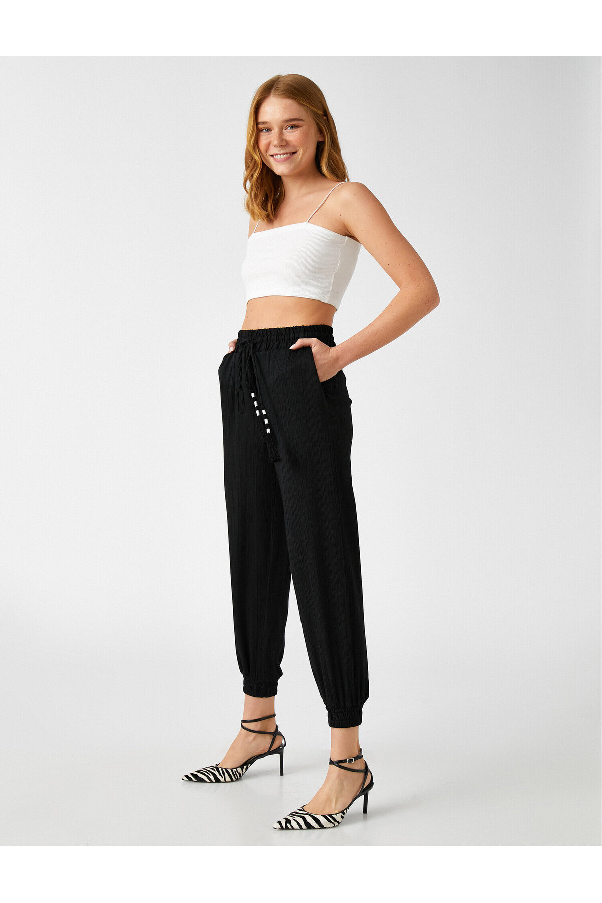 Beli Lastikli Jogger Pantolon