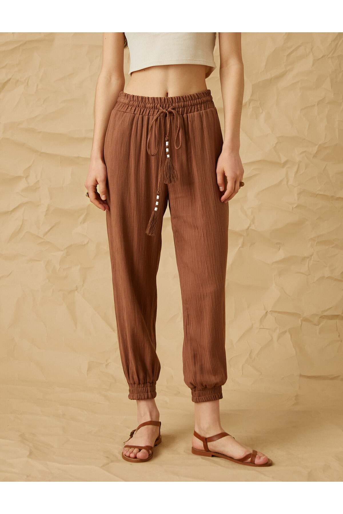 Beli Lastikli Jogger Pantolon