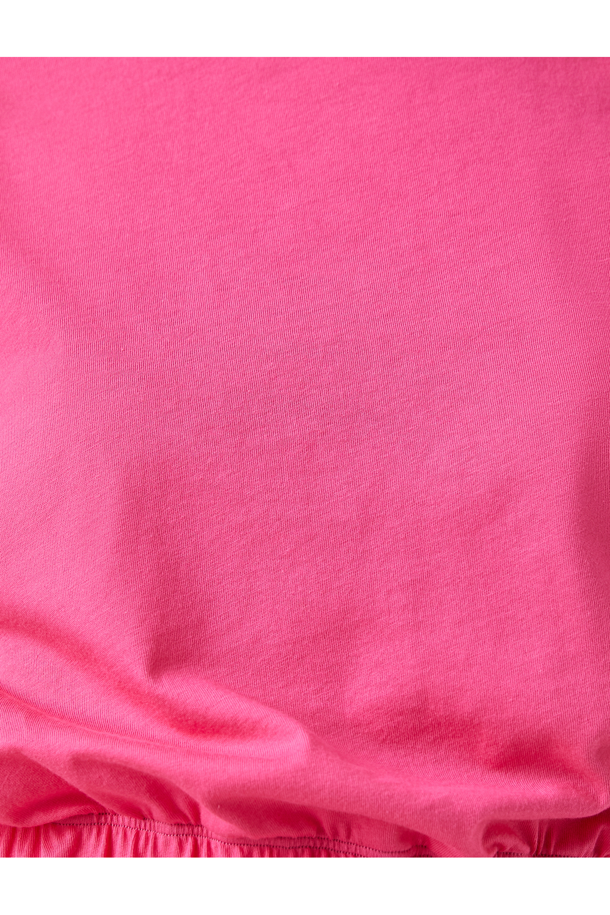 Beli Lastikli Pamuklu Crop Basic Tişört