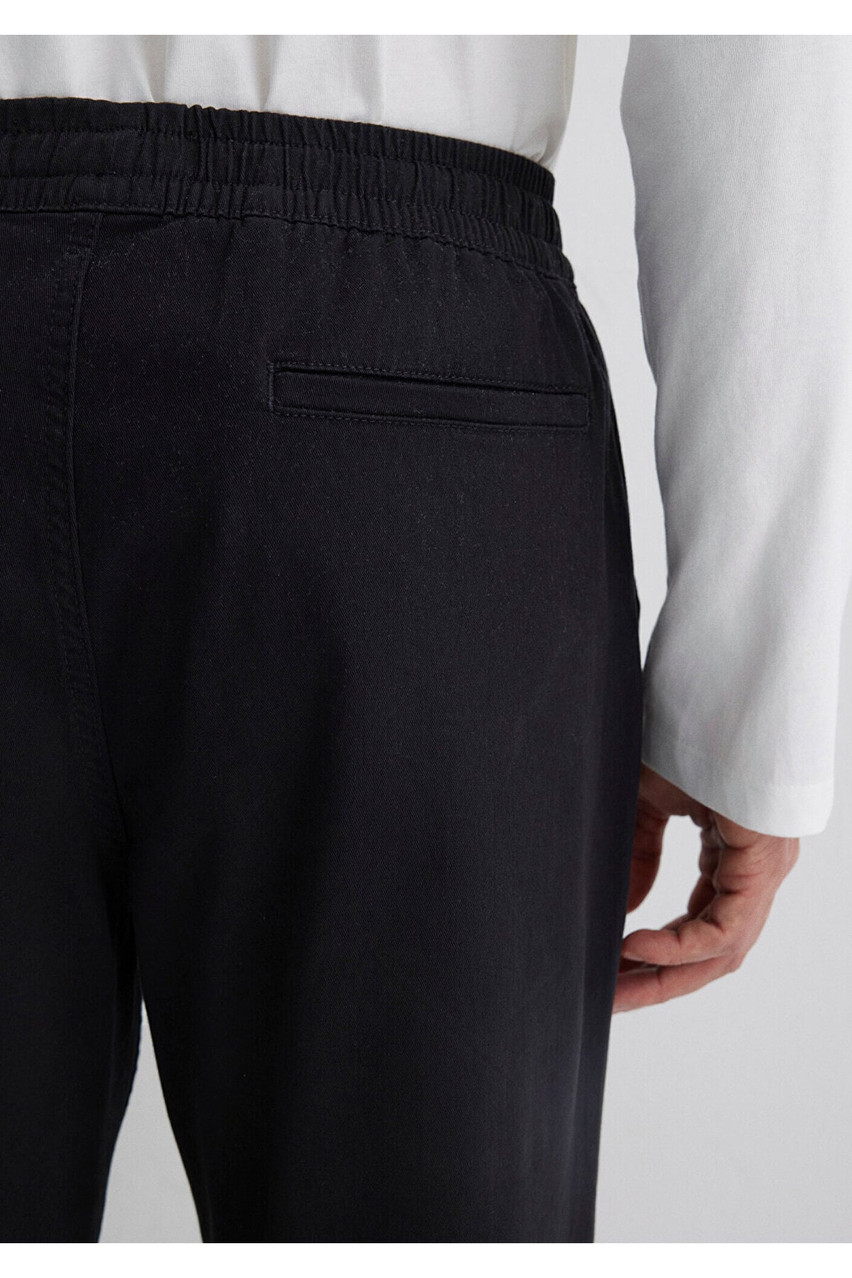 Beli Lastikli Siyah Jogger Pantolon 000169-34314