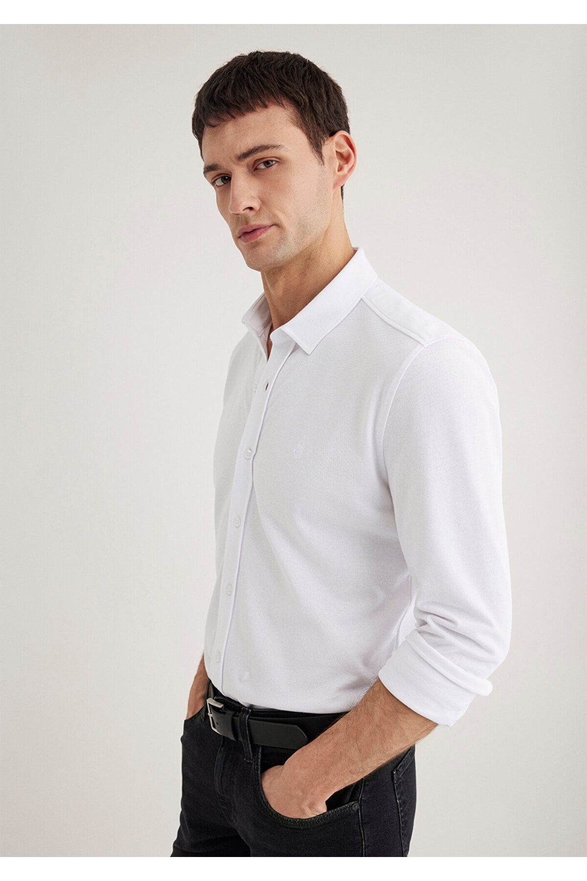Beyaz Gömlek Slim Fit / Dar Kesim 0211583-620