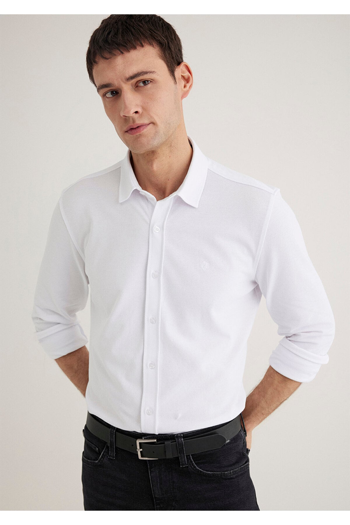 Beyaz Gömlek Slim Fit / Dar Kesim 0211583-620