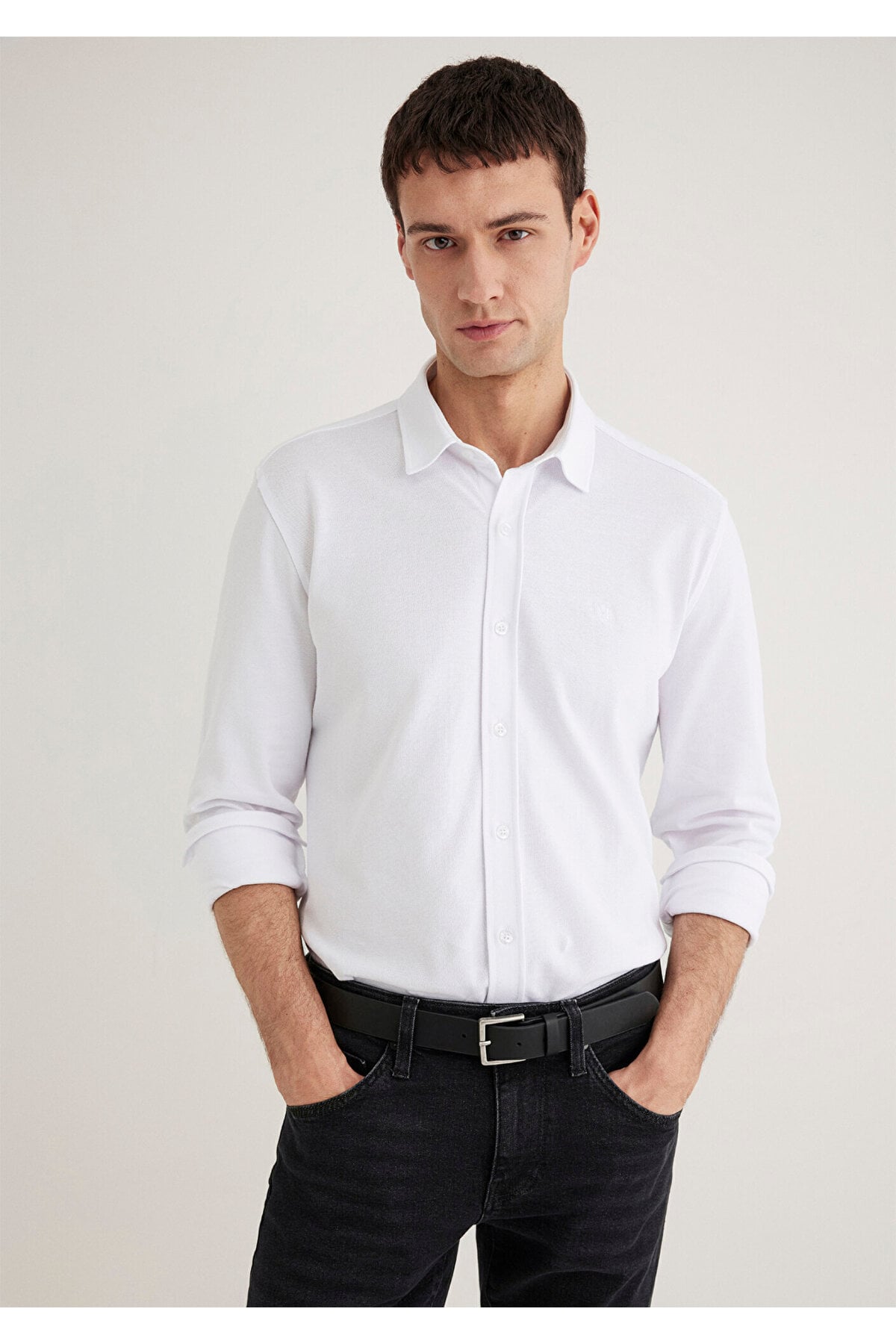 Beyaz Gömlek Slim Fit / Dar Kesim 0211583-620