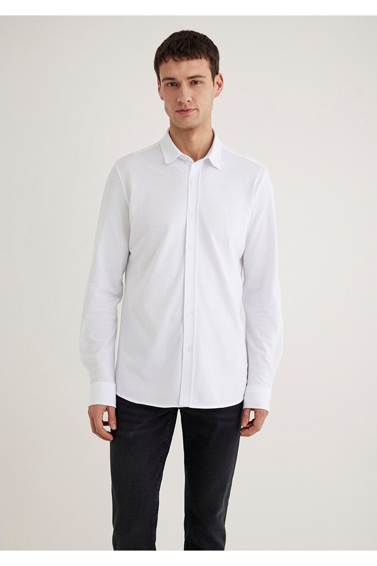 Beyaz Gömlek Slim Fit / Dar Kesim 0211583-620