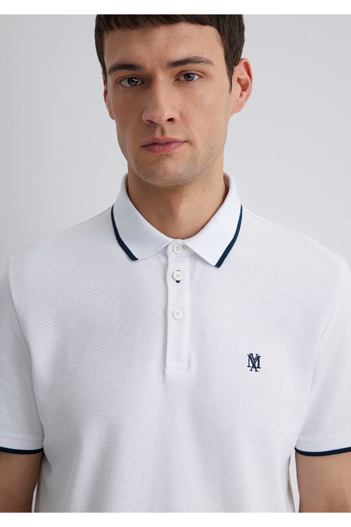 Beyaz Polo Tişört Regular Fit / Normal Kesim 066039-620
