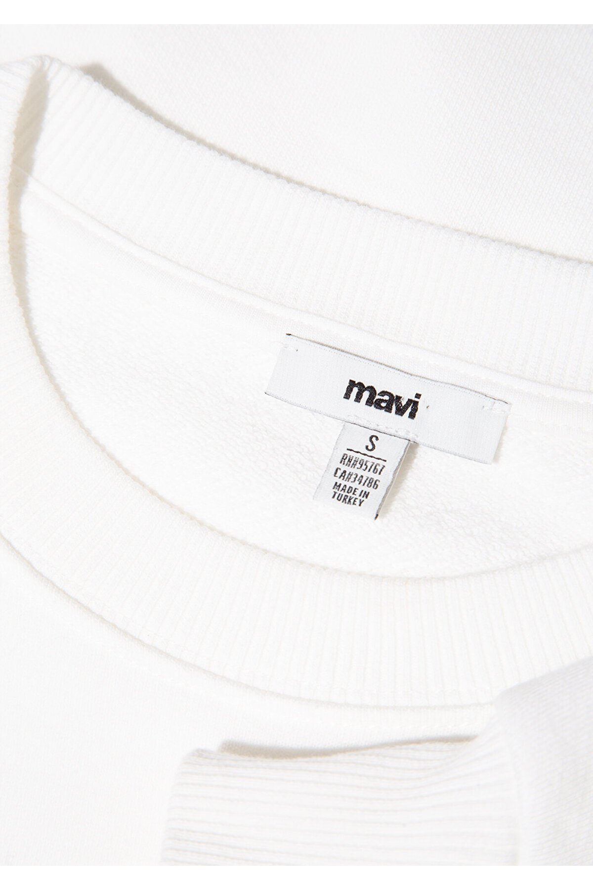 Bisiklet Yaka Ekru Sweatshirt 1S10358-70057