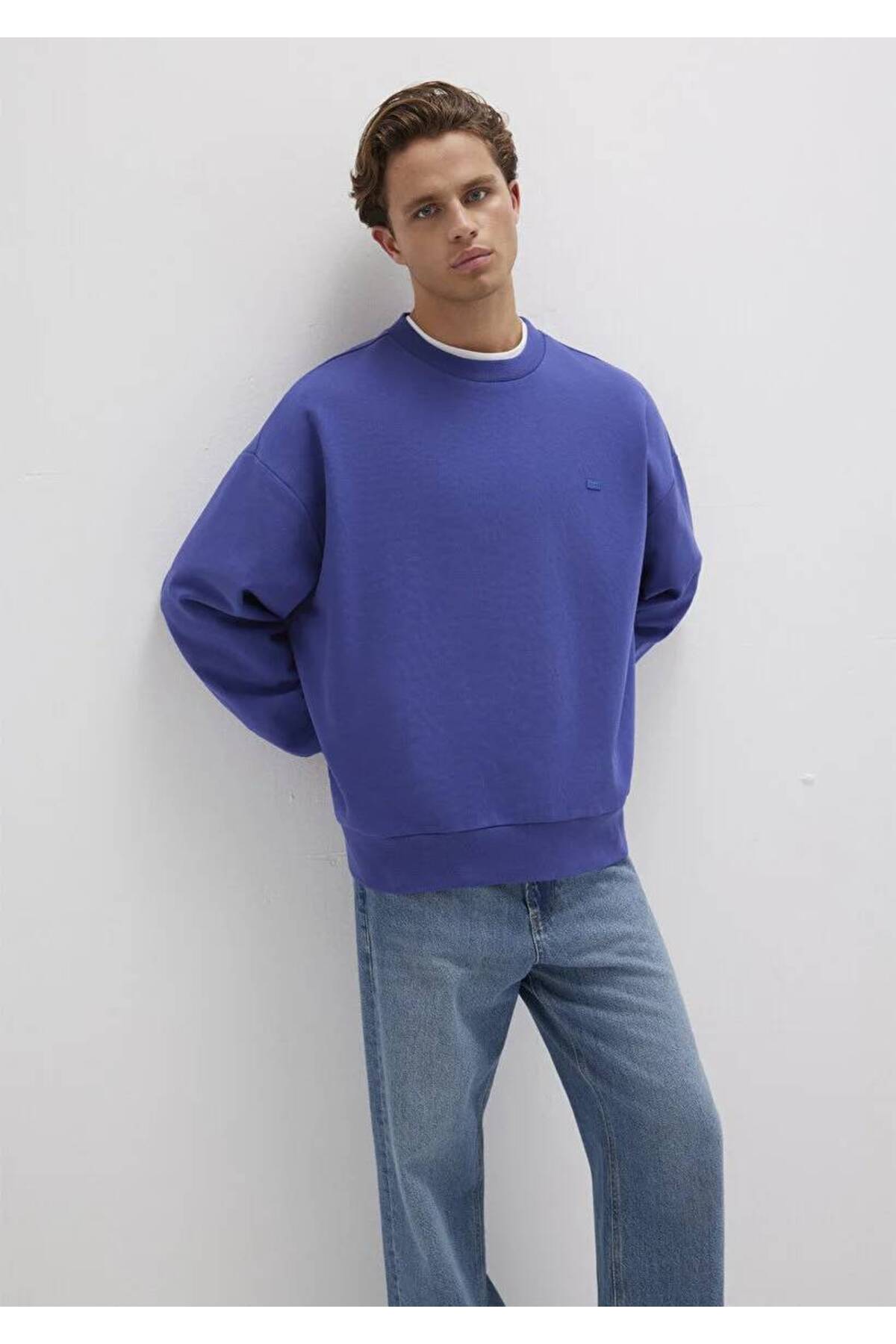 Bisiklet Yaka Erkek Sweat M0S10415-70695