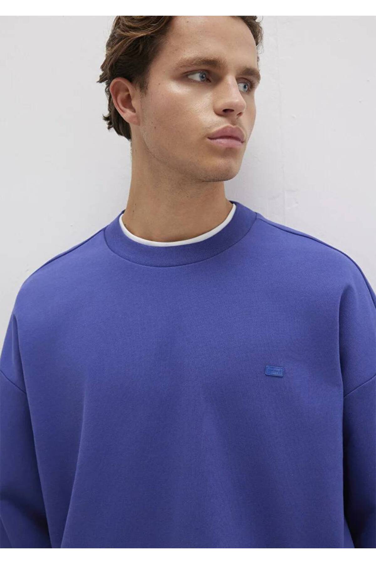 Bisiklet Yaka Erkek Sweat M0S10415-70695