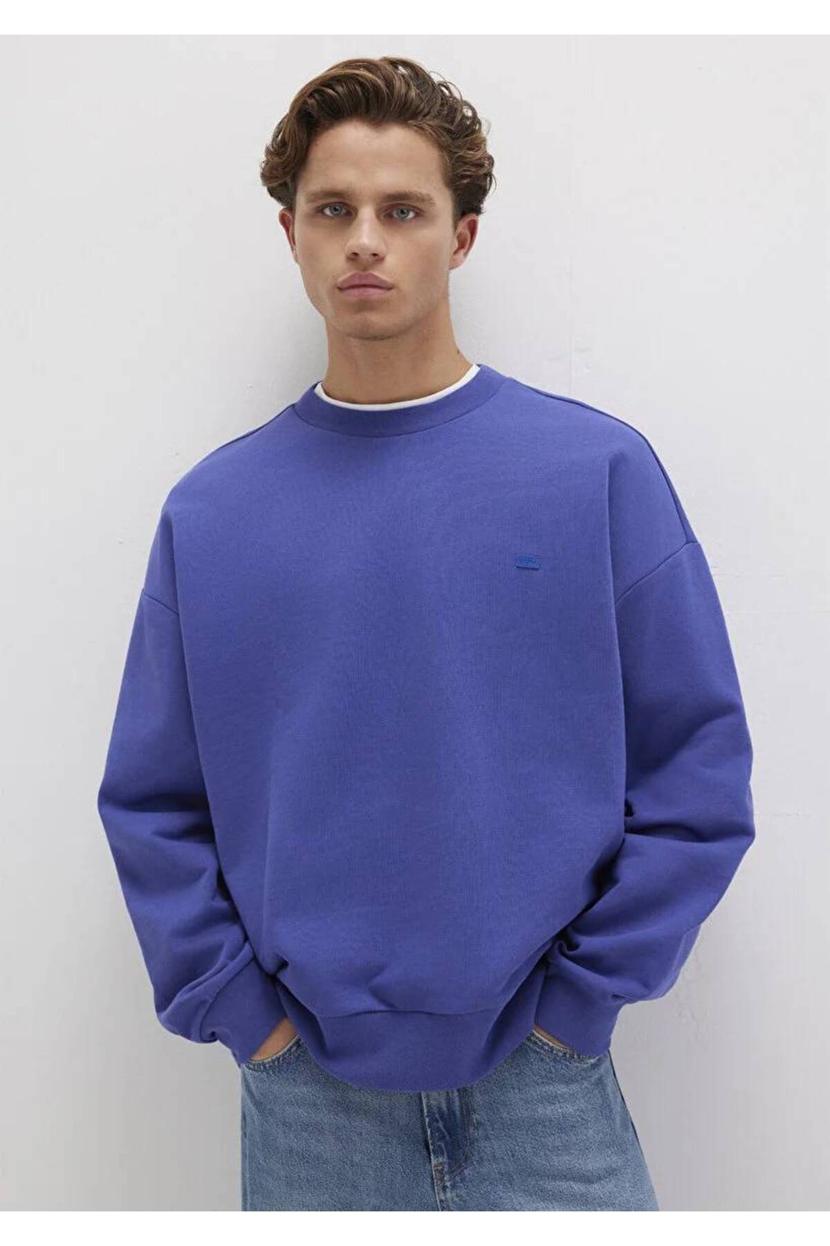 Bisiklet Yaka Erkek Sweat M0S10415-70695