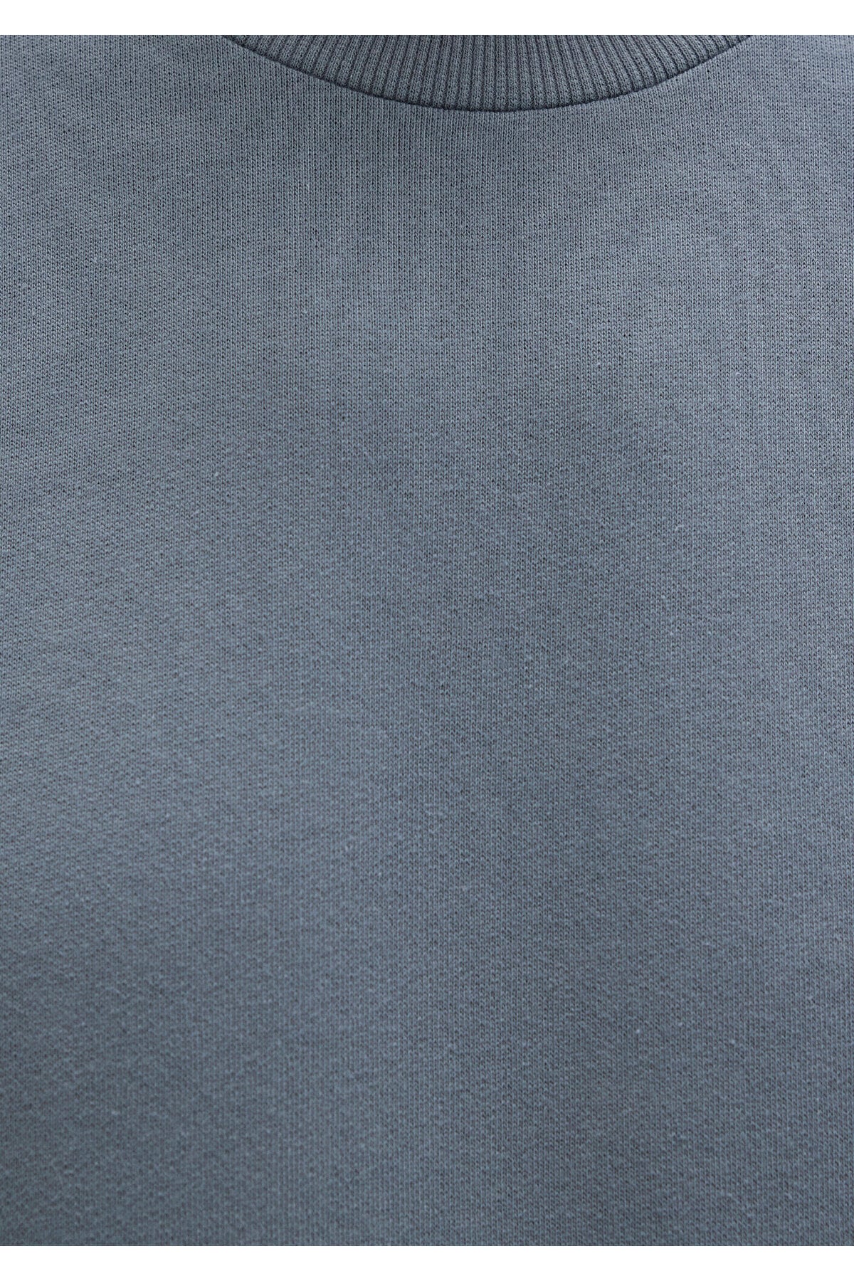 Bisiklet Yaka Gri Sweatshirt 0S10457-80889