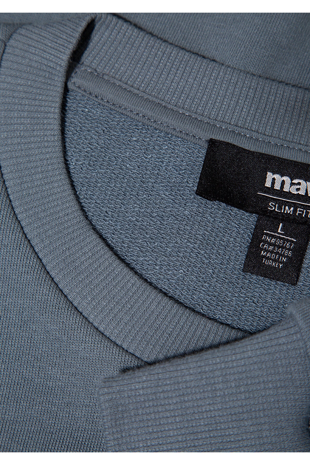 Bisiklet Yaka Gri Sweatshirt 0S10457-80889