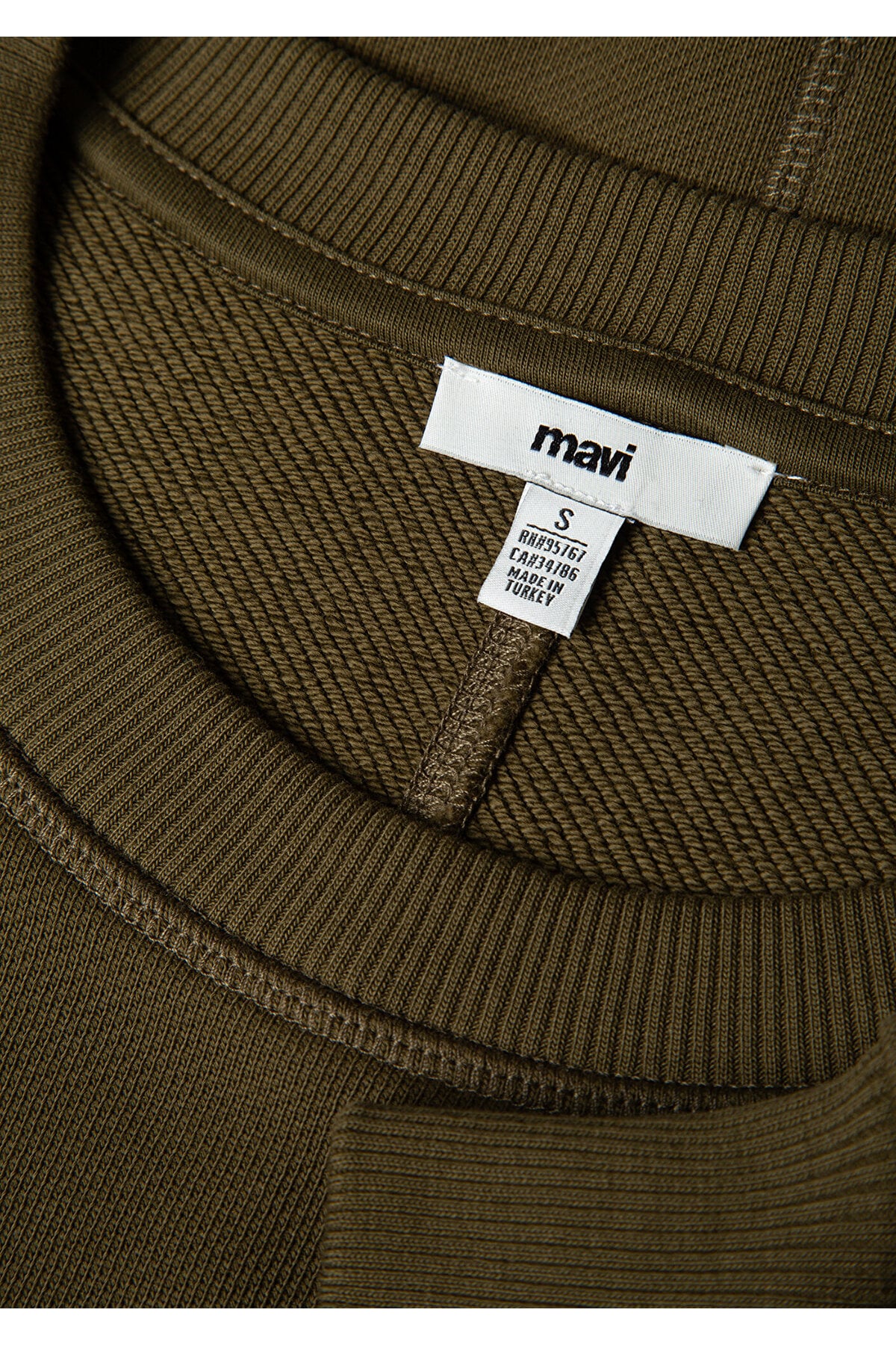 Bisiklet Yaka Haki Sweatshirt 1S10390-71589