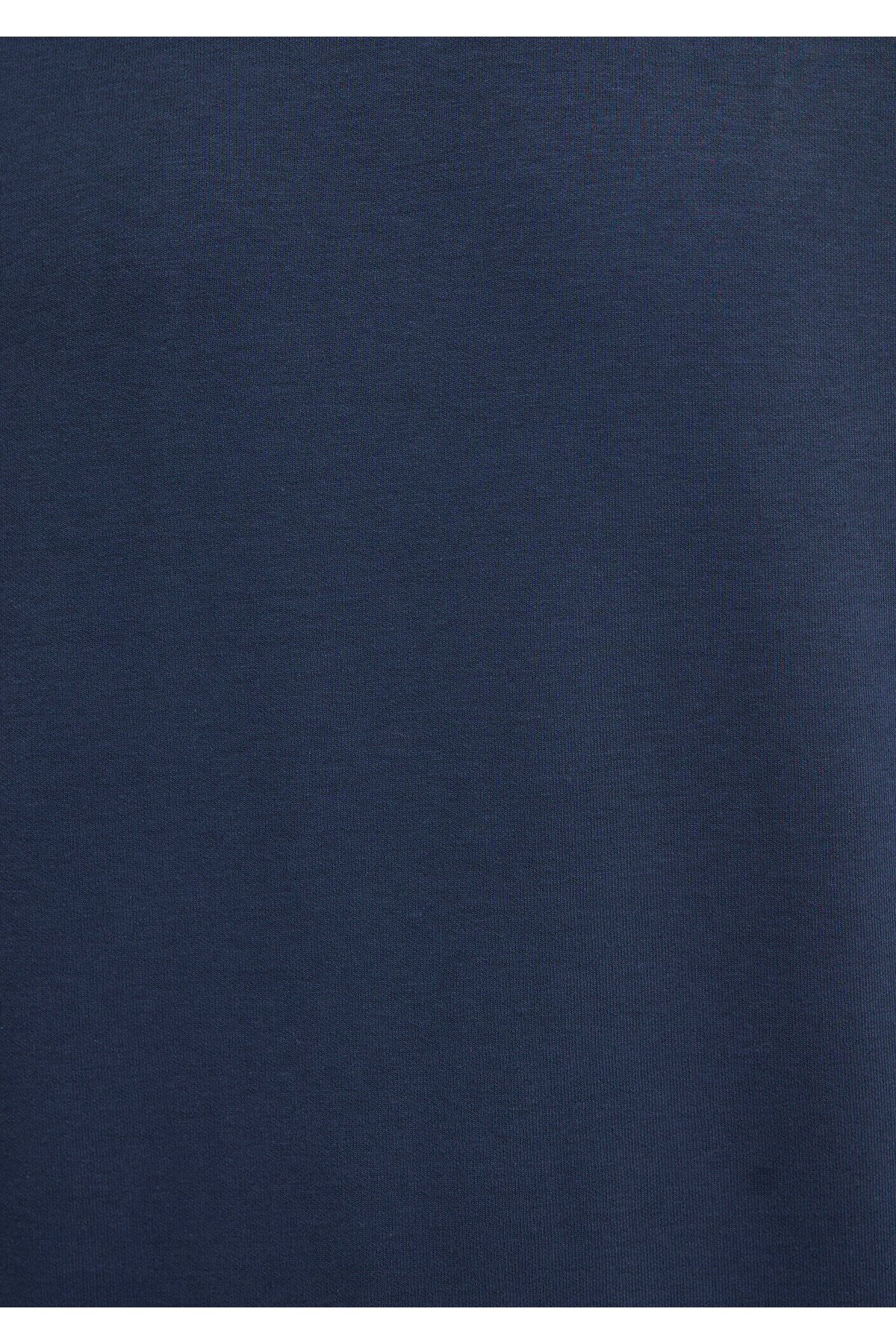 Bisiklet Yaka Lacivert Tişört Loose Fit / Bol Rahat Kesim 0611614-70490