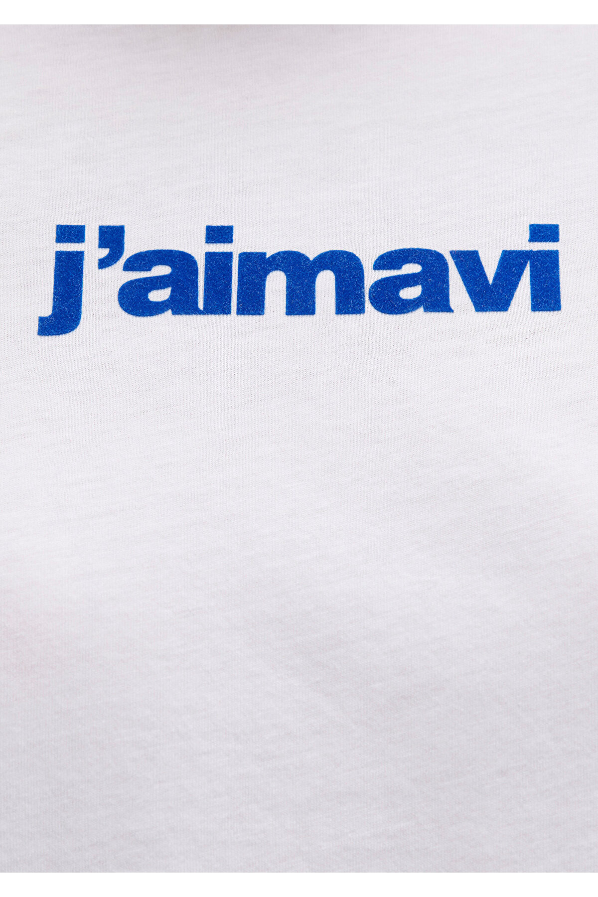 Bısıklet Yaka Logo Beyaz Kadın T-Shirt M1612242-620