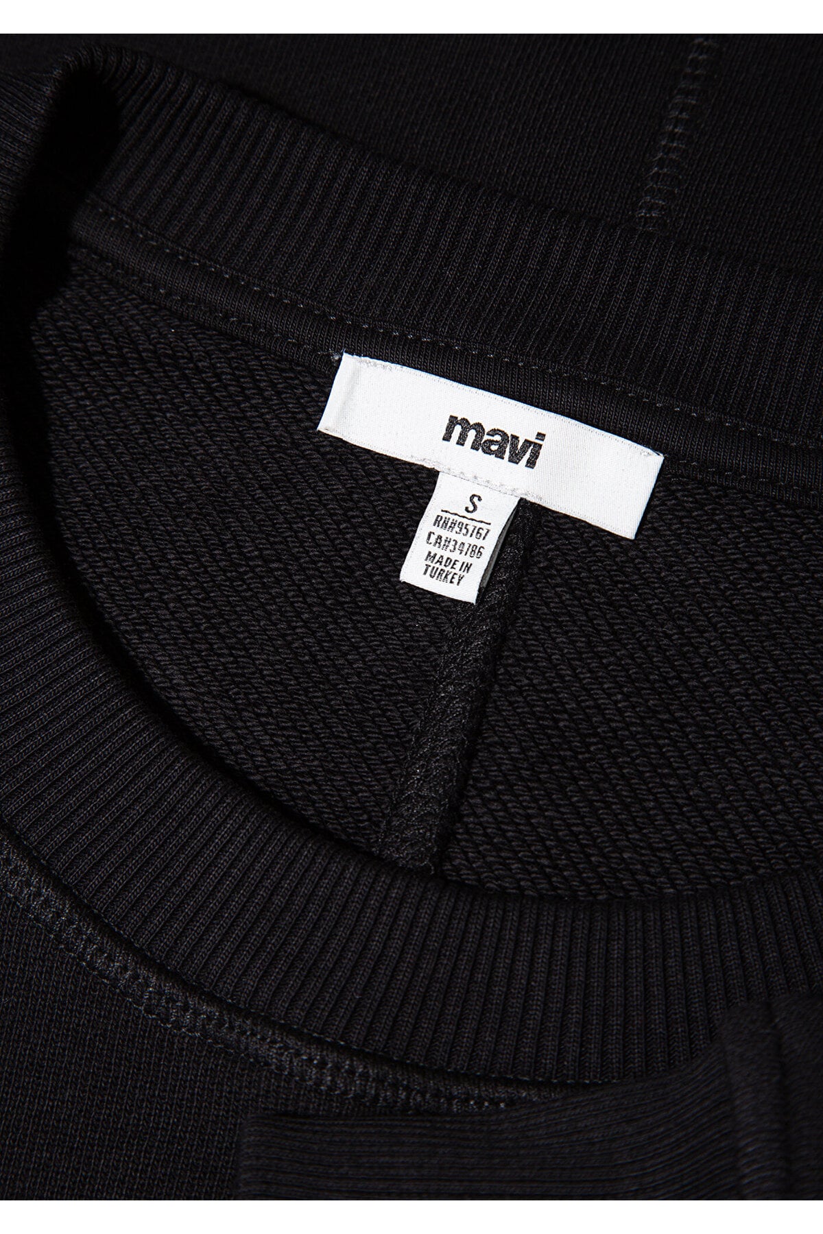 Bisiklet Yaka Siyah Sweatshirt 1S10390-900