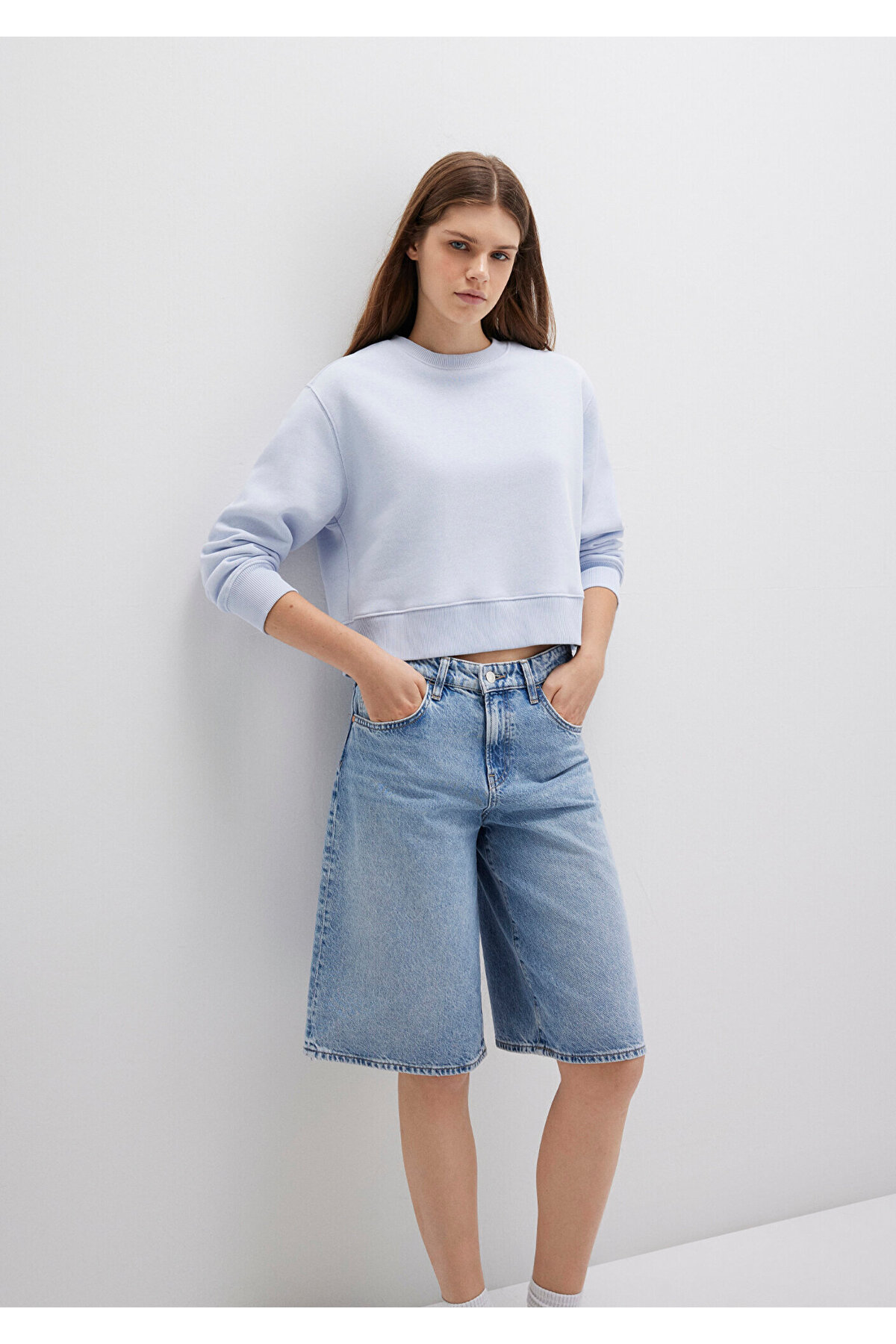 Bisiklet Yaka Sweatshirt 1S10387-89201