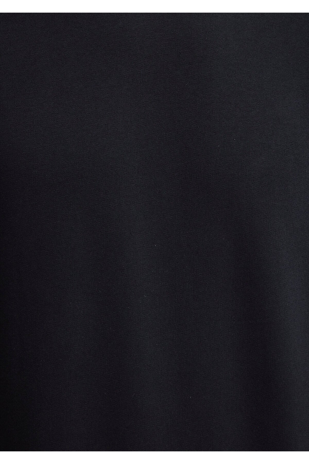 Bisiklet Yaka Sweatshırt  Siyah