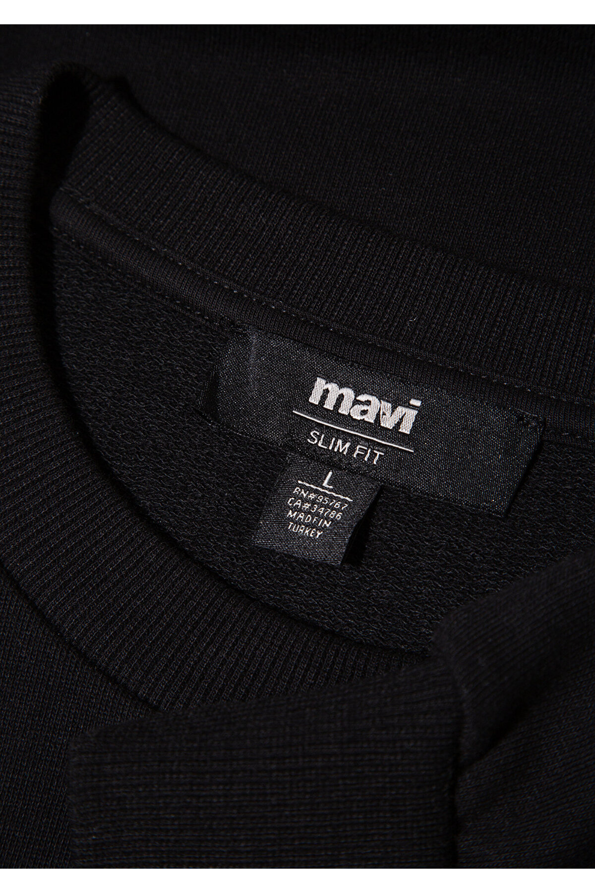 Bisiklet Yaka Sweatshırt  Siyah