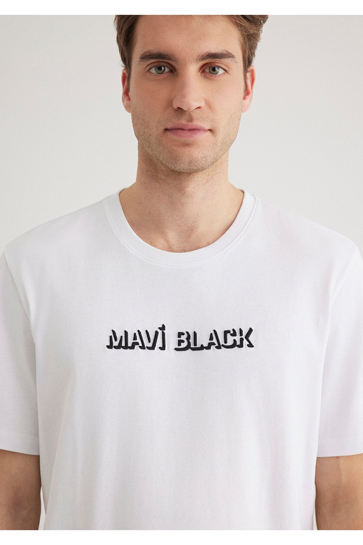 Black Baskılı Beyaz Tişört Regular Fit / Normal Kesim 0612527-620