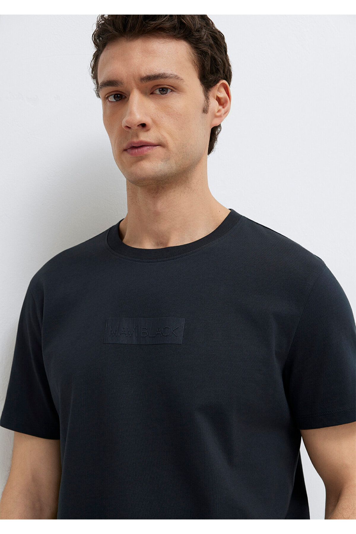 Black Baskılı Siyah Tişört Regular Fit / Normal Kesim 0613270-71379