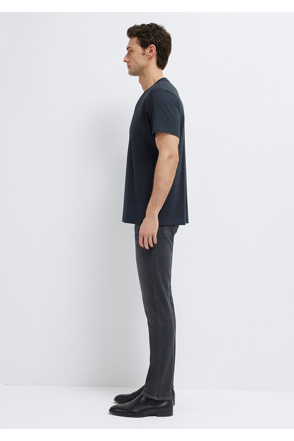 Black Baskılı Siyah Tişört Regular Fit / Normal Kesim 0613270-71379